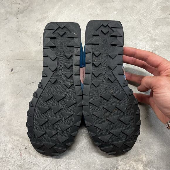 Saucony Womens Jazz Original 1044-98 Blue Pink Running Shoes Sneakers Size 8 - Picture 9 of 10